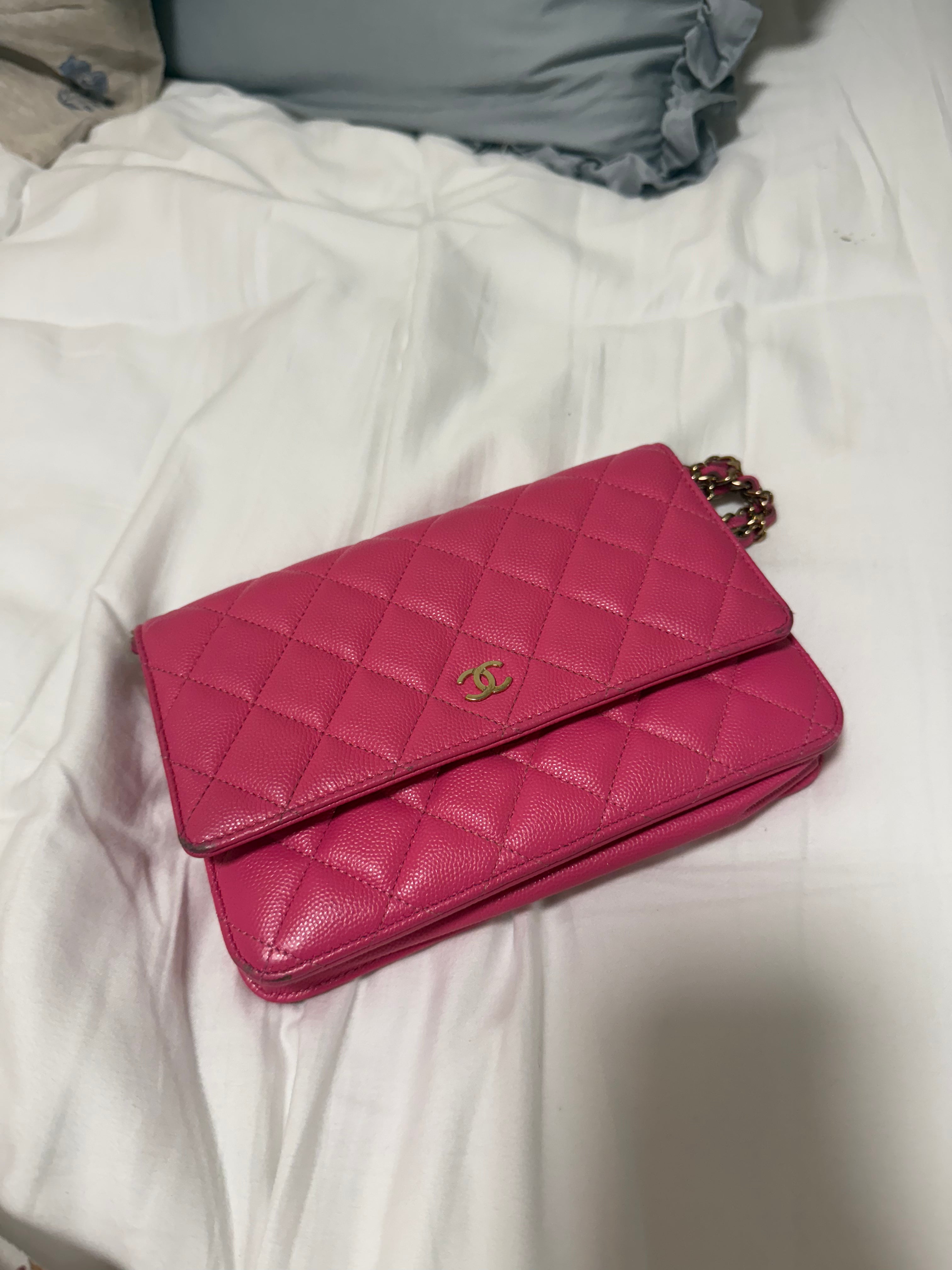Chanel Wallet on Chain - Hot Pink