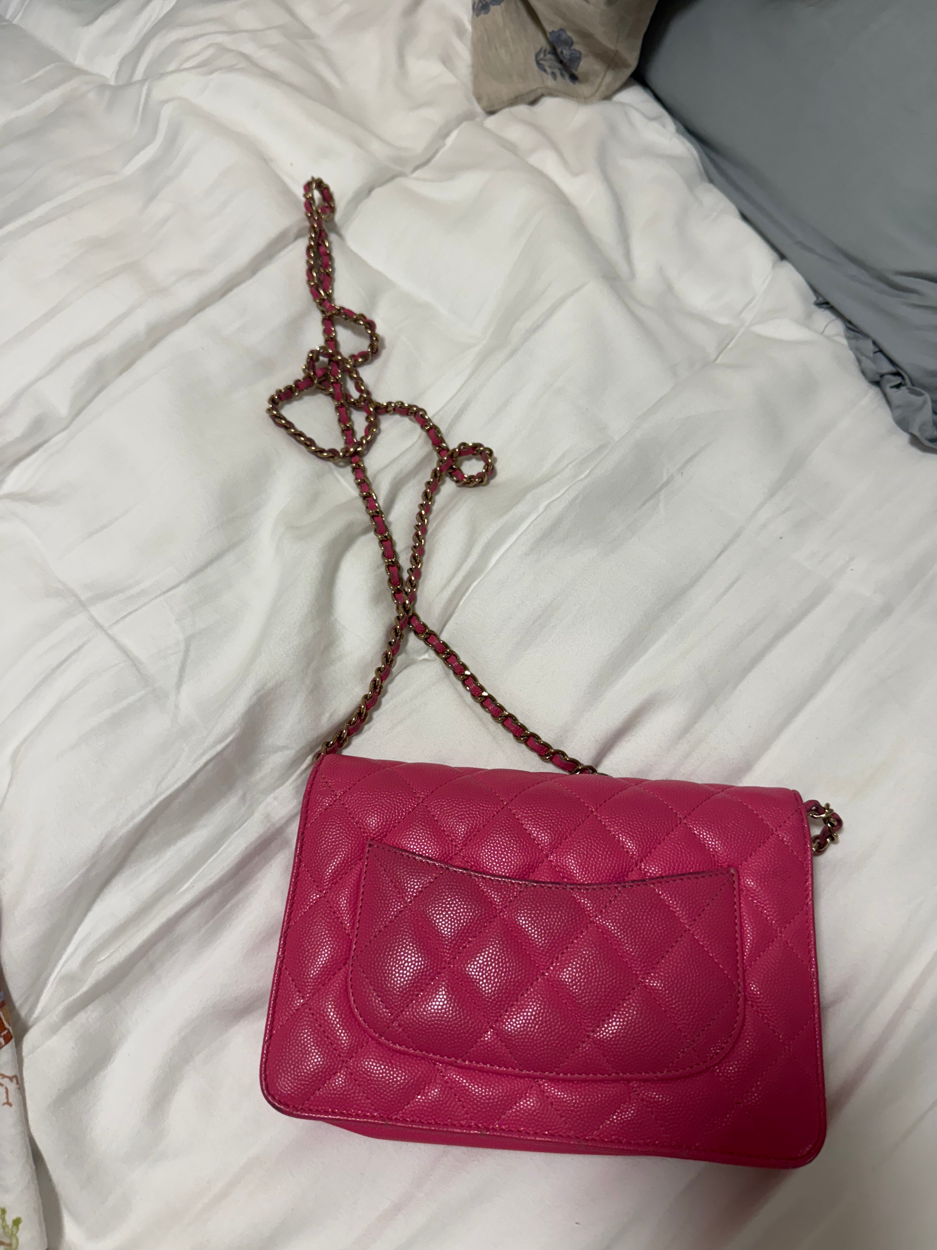Chanel Wallet on Chain - Hot Pink
