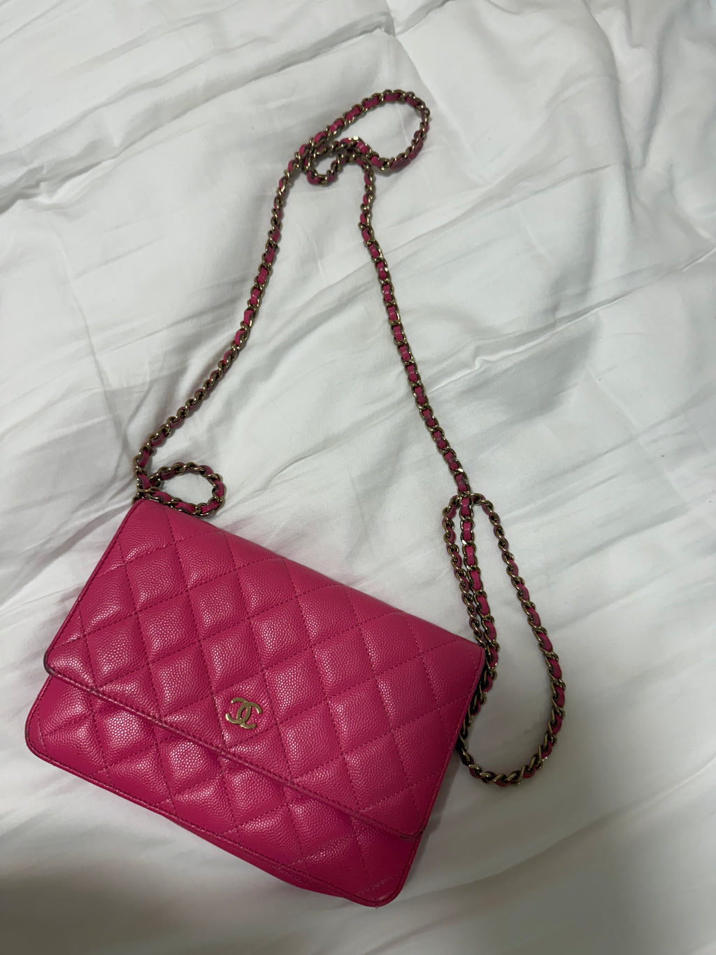Chanel Wallet on Chain - Hot Pink
