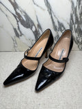 Manolo Blahnik Mary Jane Patent Heels, 38.5