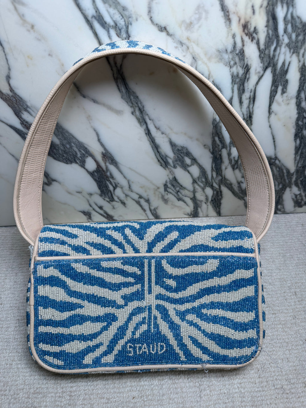 Staud Zebra Tommy Shoulder Bag