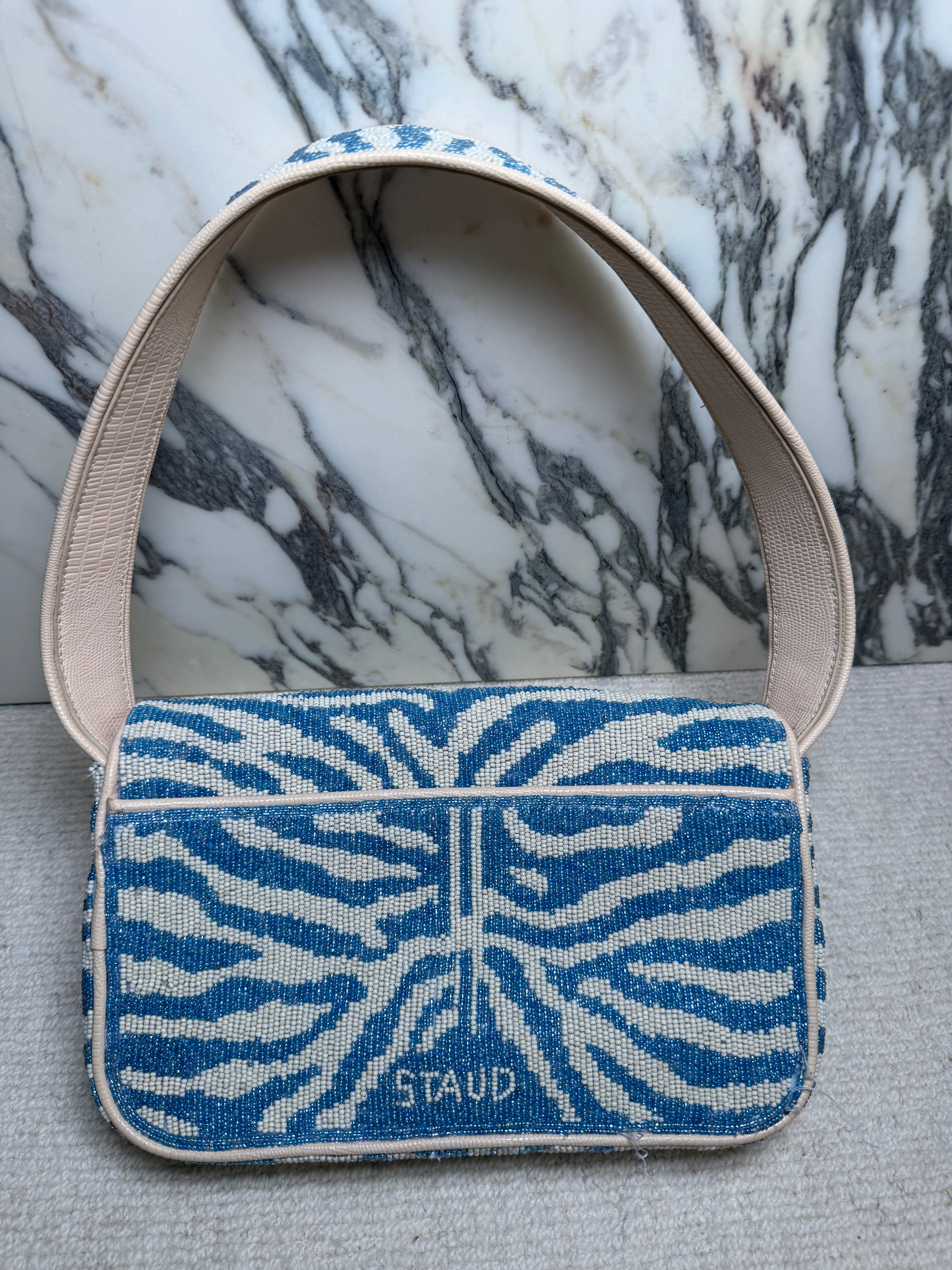 Staud Zebra Tommy Shoulder Bag