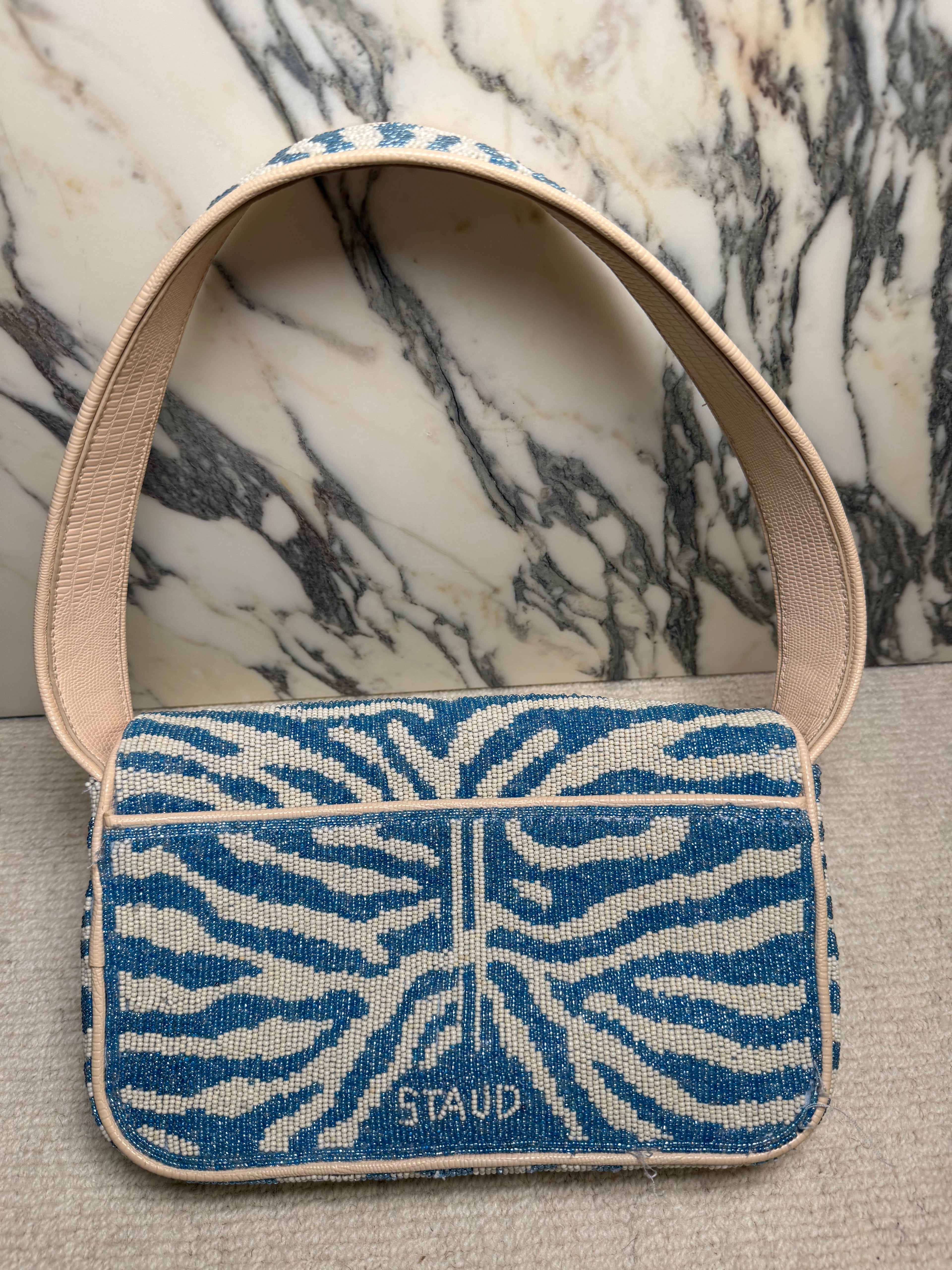 Staud Zebra Tommy Shoulder Bag