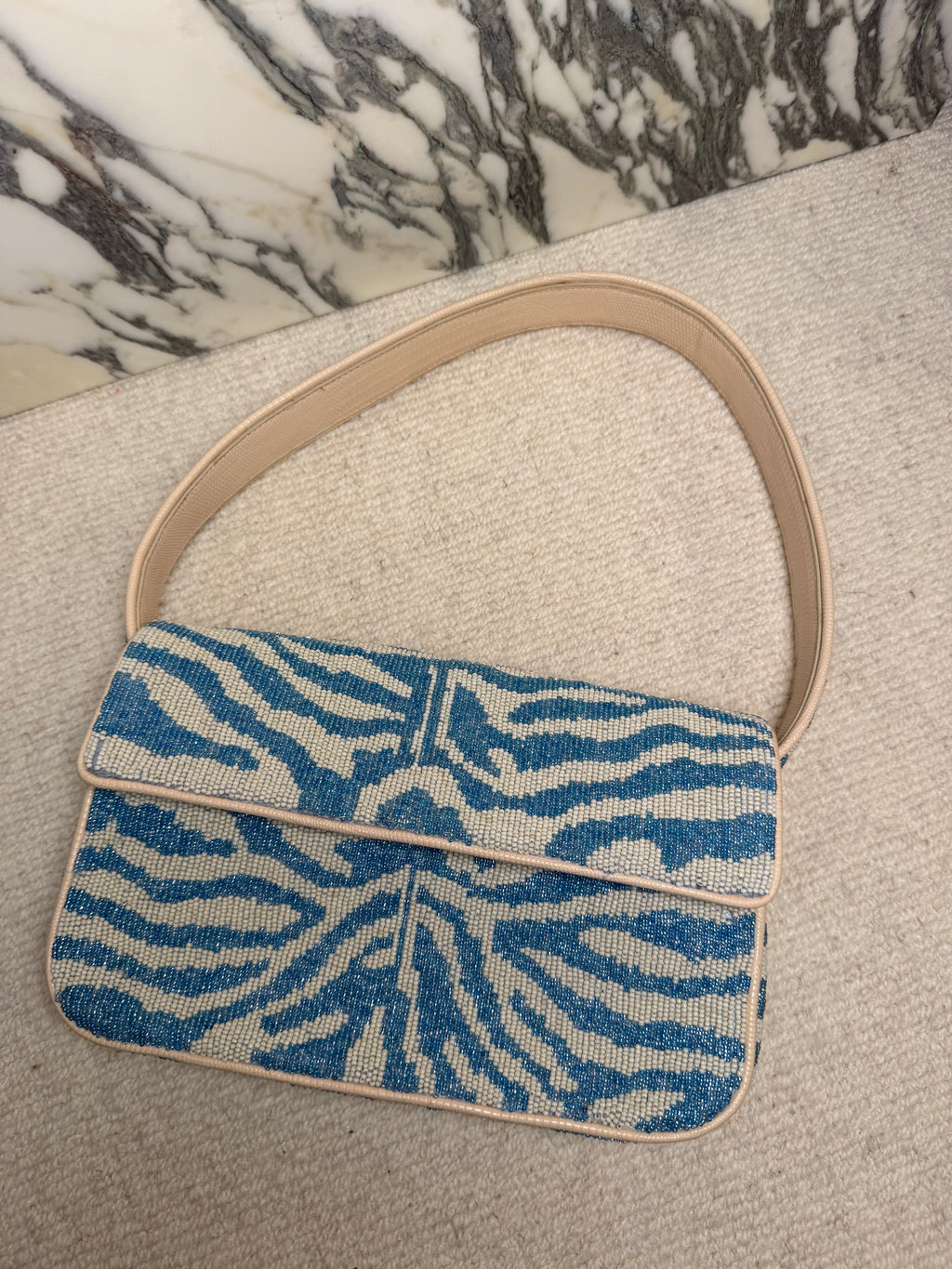 Staud Zebra Tommy Shoulder Bag