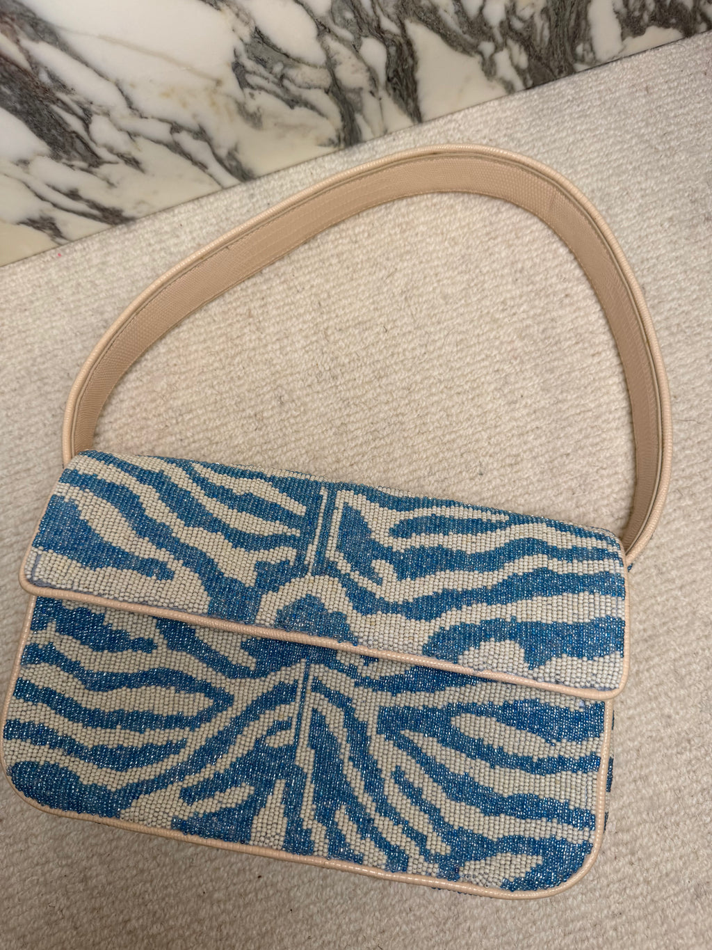 Staud Zebra Tommy Shoulder Bag