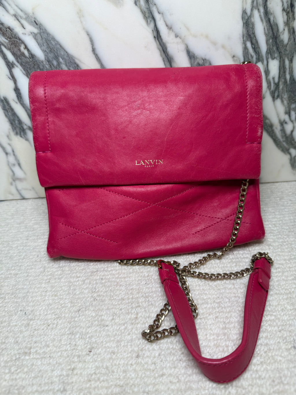 Lanvin Crossbody Bag Hot Pink
