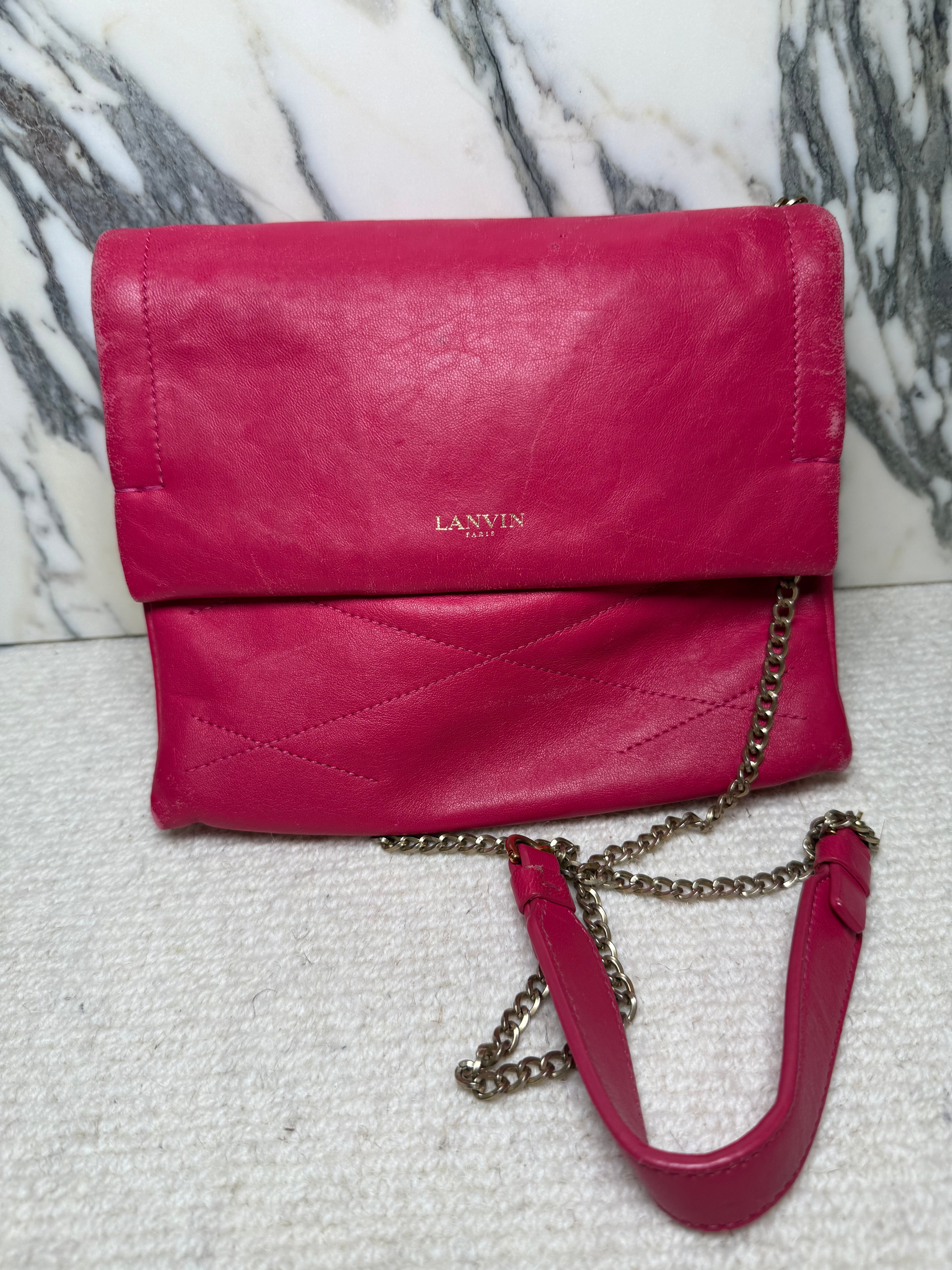 Lanvin Crossbody Bag Hot Pink