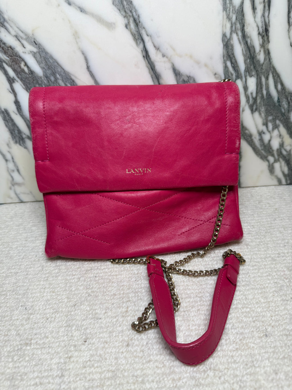 Lanvin Crossbody Bag Hot Pink