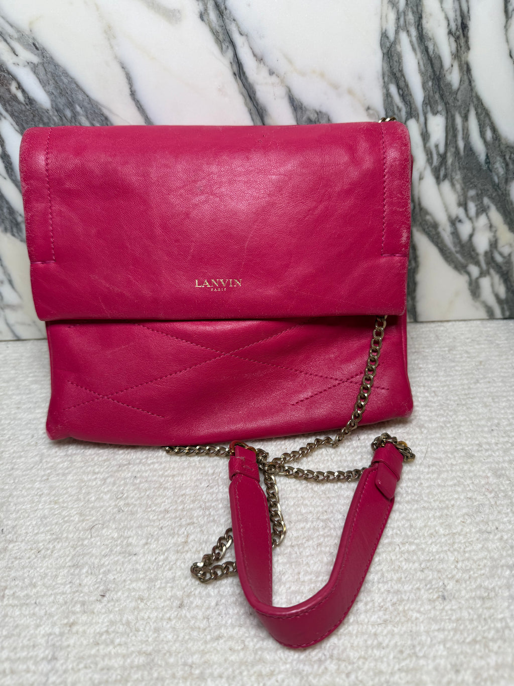 Lanvin Crossbody Bag Hot Pink