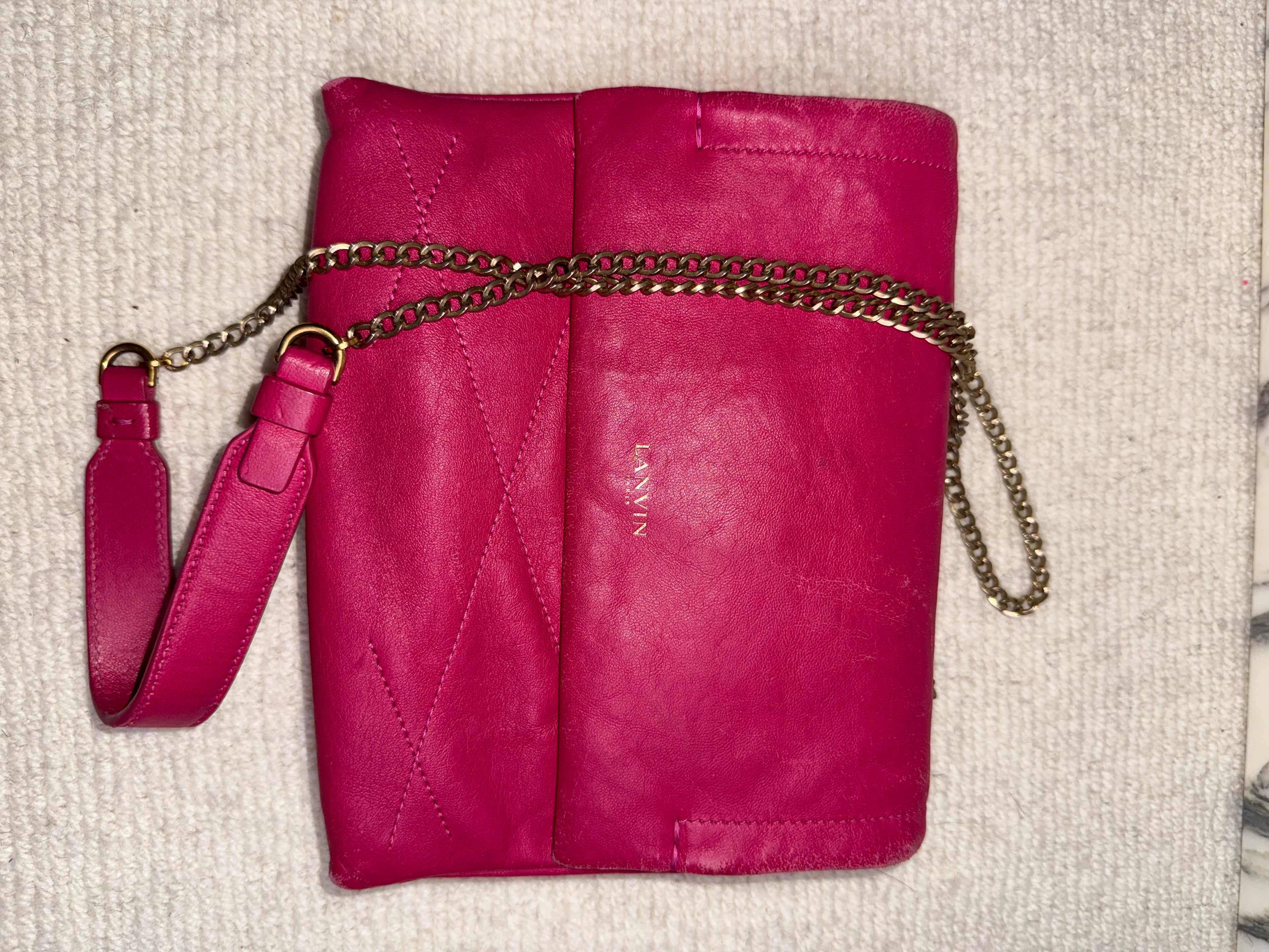 Lanvin Crossbody Bag Hot Pink