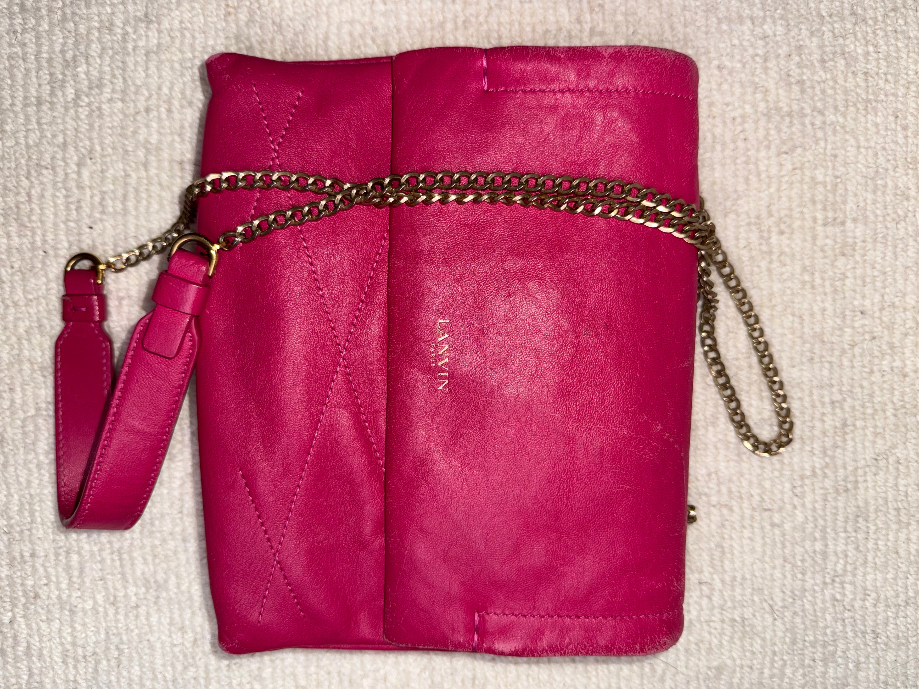 Lanvin Crossbody Bag Hot Pink