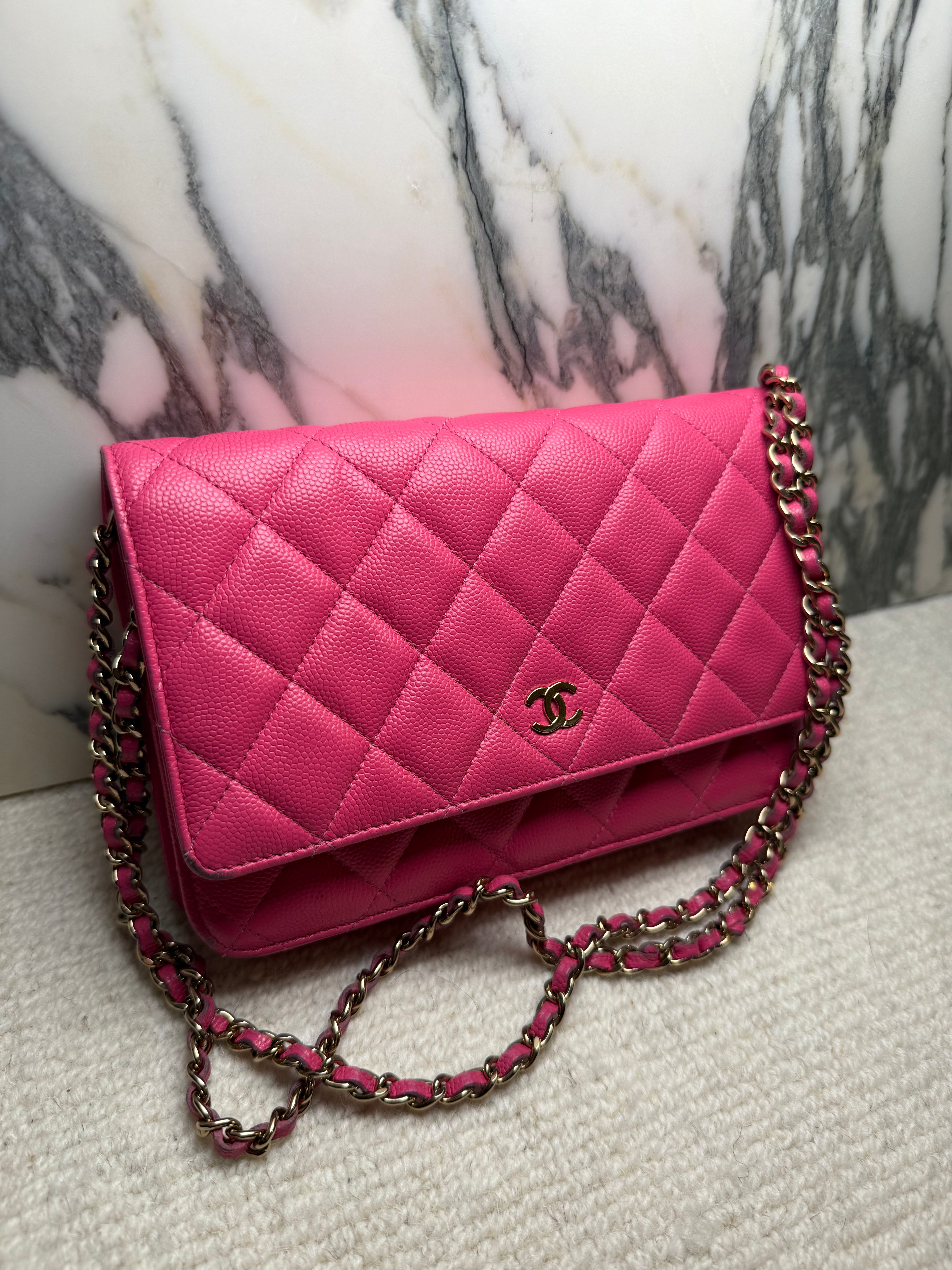 Chanel Wallet on Chain - Hot Pink