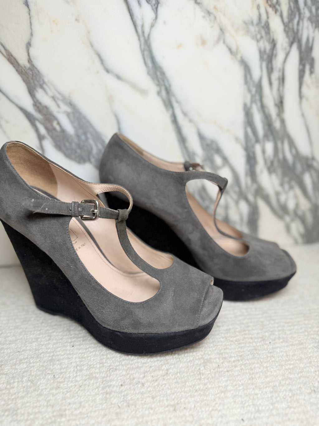 Prada Color Block Wedges, 37.5