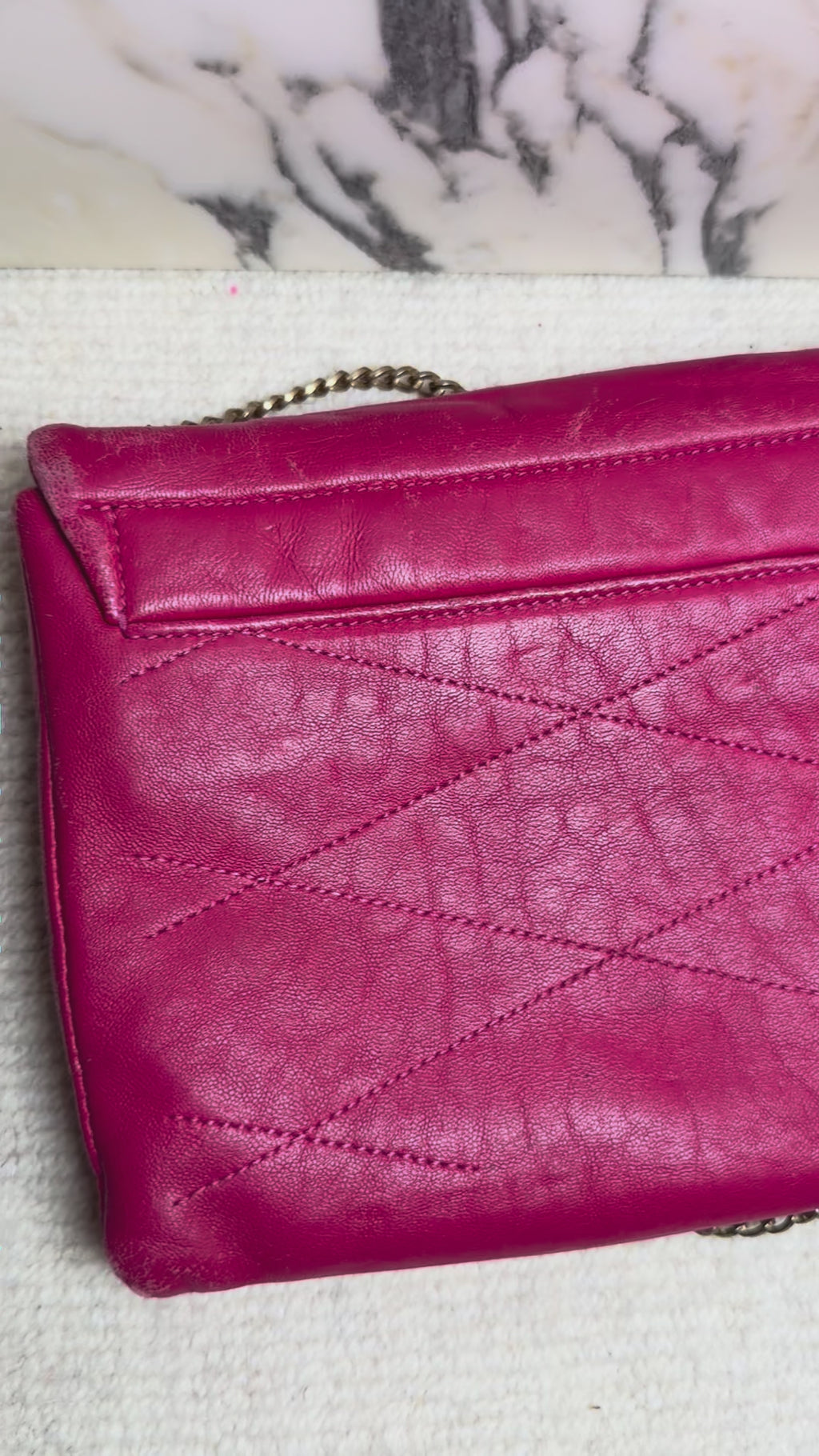 Lanvin Crossbody Bag Hot Pink